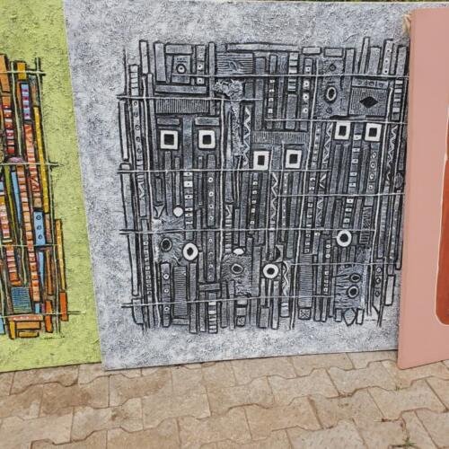 Installation abstract art