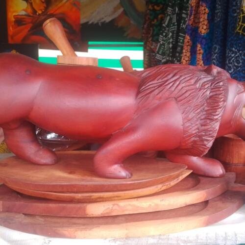Wooden lion craft
