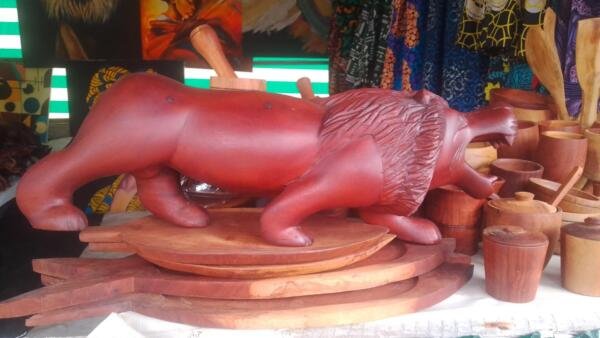 Wooden lion craft
