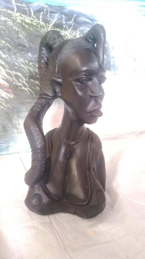 Half body of Africa woman