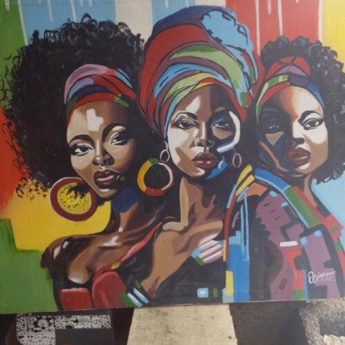 Three sister panting