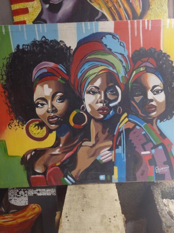 Three sister panting