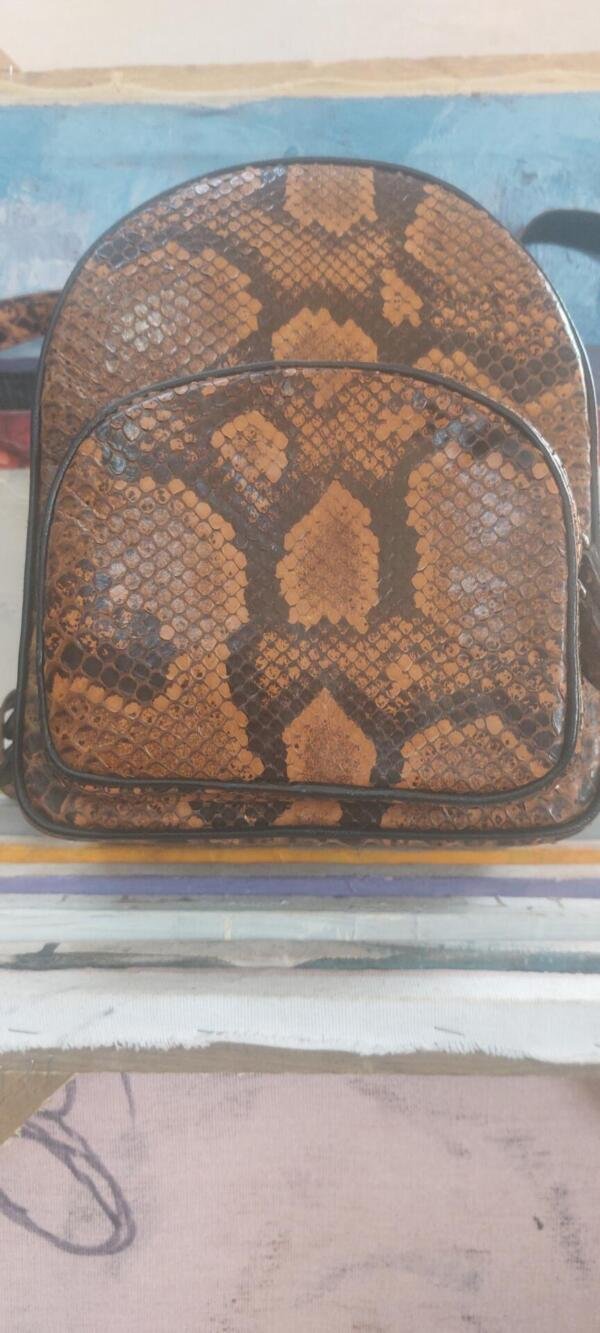python skin backpack
